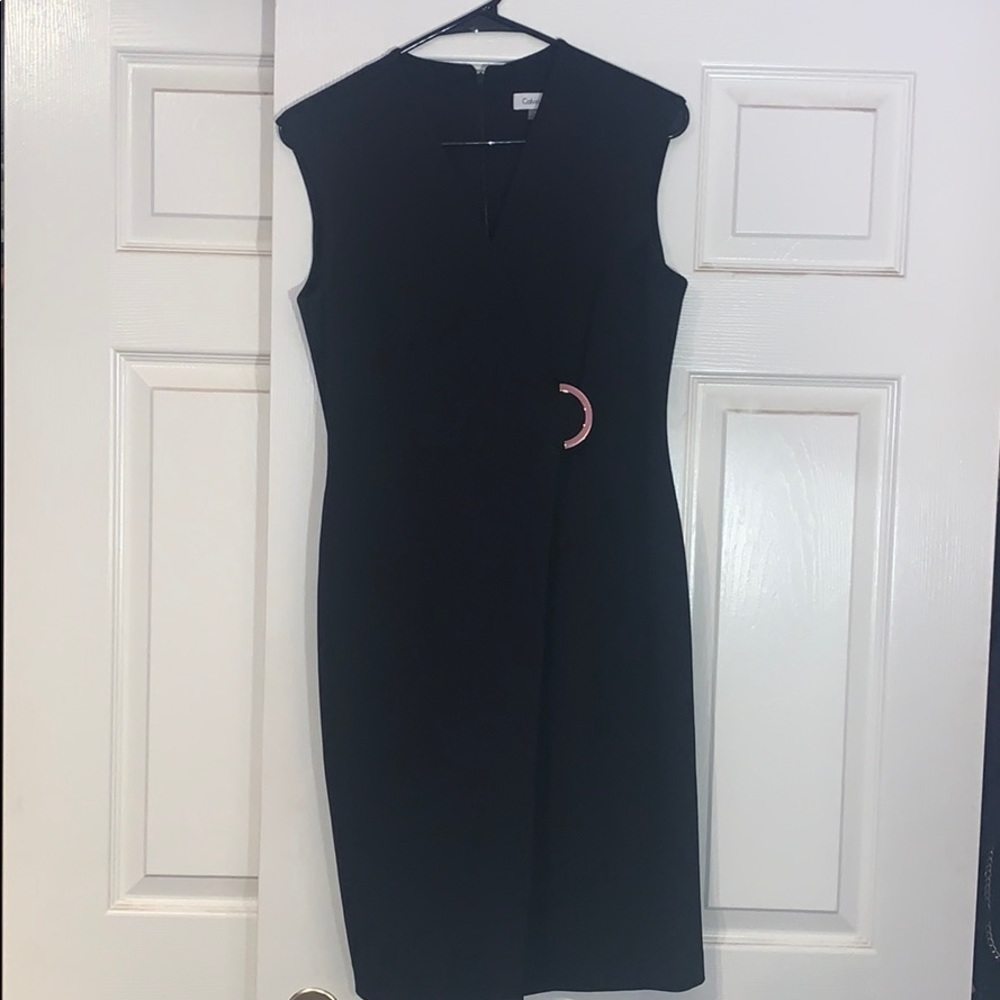 Calvin Klein Dress w Gold buckle